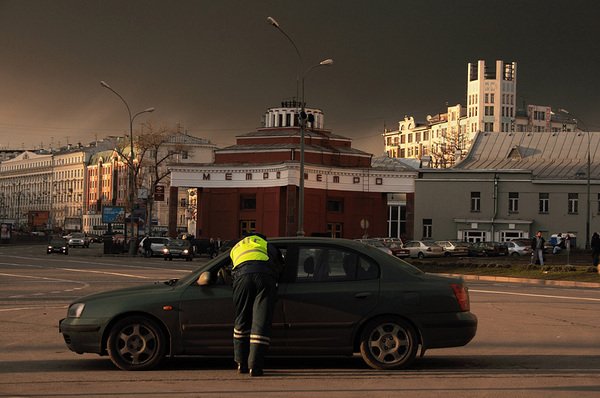 Арбатская площадь, Москва, апрель 2007