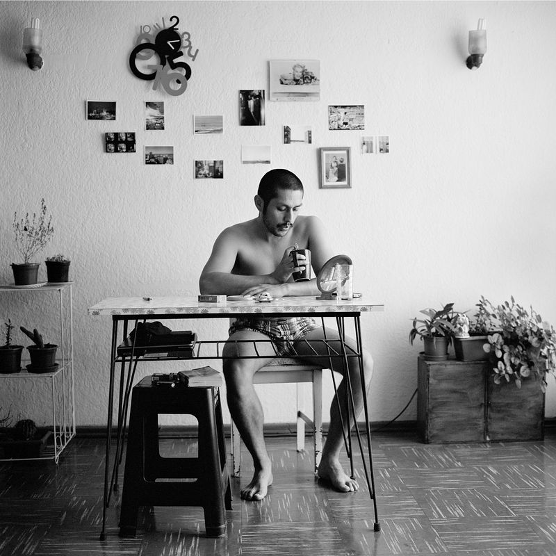 Утро. Хавьер. Сантьяго де Чили. 2012. 35 х 35 см. Негатив. Inkjet