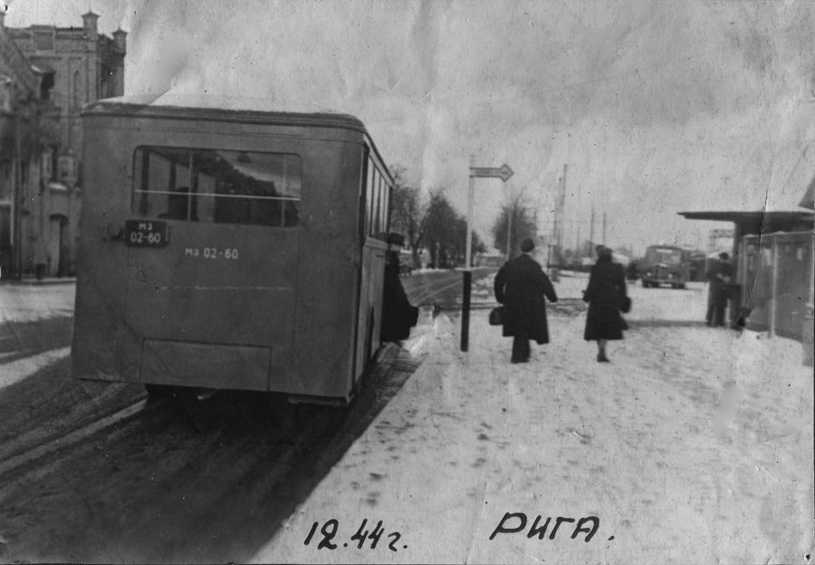 Освобождённая Рига. 1944. Бумага, черно-белая фотопечать. 20 х 30 см